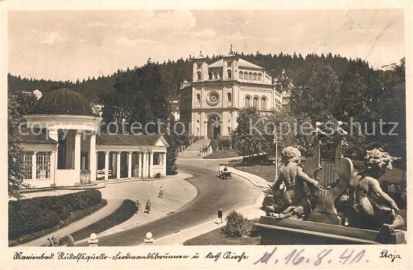 Marienbad Tschechien Boehmen Rudolfsquelle Ferdinandsbrunnen Kath Ki