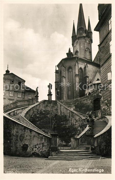 Eger Cheb Tschechien Kirchenstiege