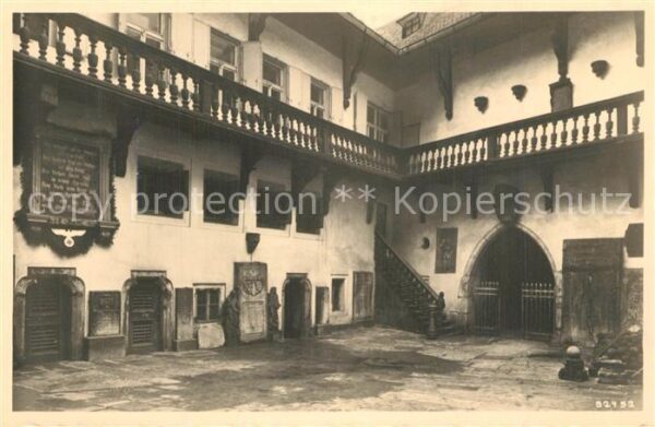 Eger Cheb Tschechien Hof des Wallensteinhauses