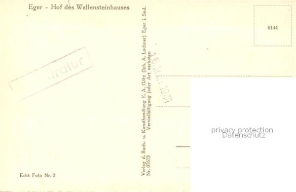 Eger Cheb Tschechien Hof des Wallensteinhauses – Bild 2