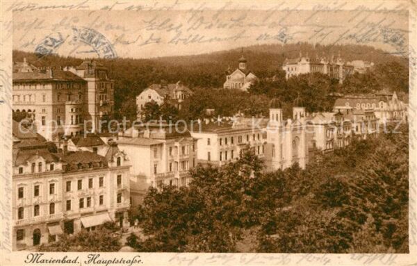 Marienbad Tschechien Boehmen Hauptstrasse