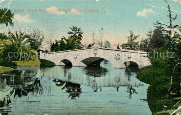 New Orleans Louisiana Arch Bridge City Park