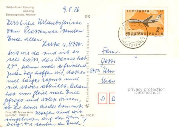Balatonfuered Camping – Bild 2