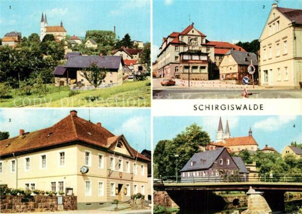 Schirgiswalde Teilansicht Obermarkt Rathaus An der Sp