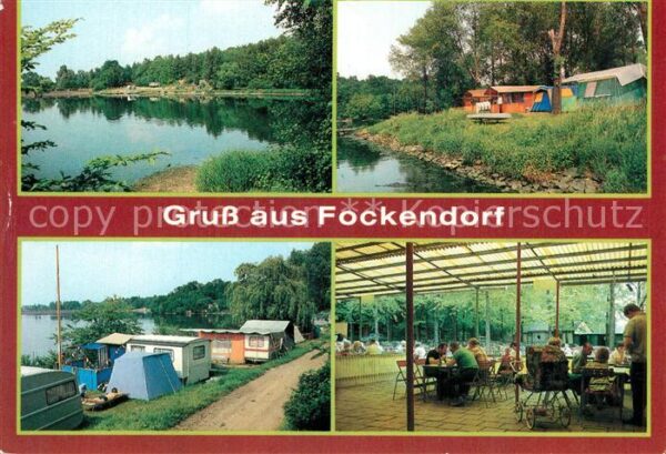 Fockendorf Altenburg Strandpartie Zeltplatz am Stausee Konsu