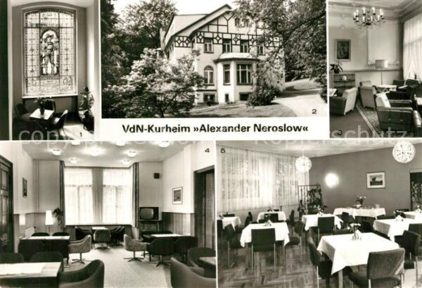 Waldheim Sachsen VdM Kurheim Alexander Neroslow Buntglas