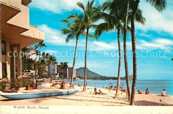 Hawaii US-State Waikiki Beach