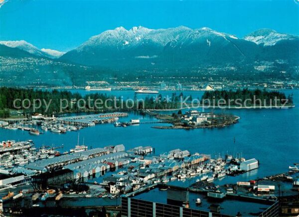Vancouver British Columbia A busy seaport with beautiful environs