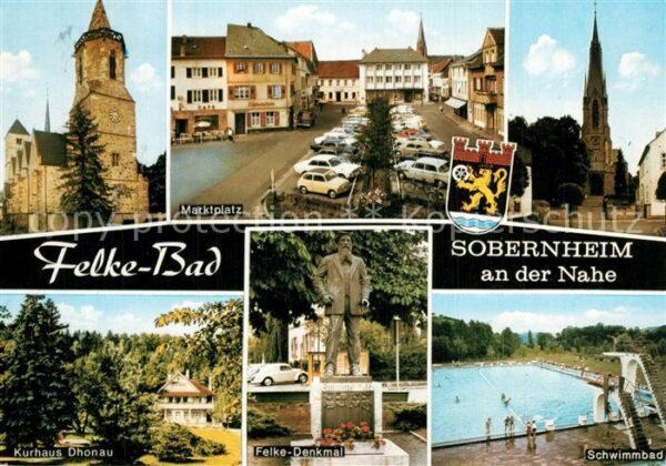 Sobernheim Felke Bad Kurhaus Dhonau Marktplatz Kir