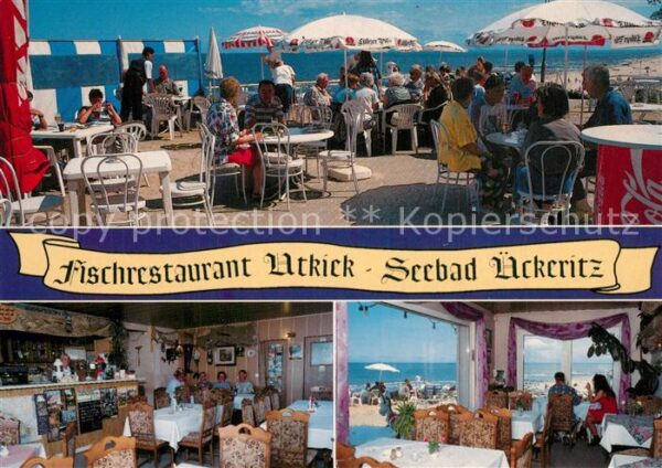 Ueckeritz Usedom Fischrestaurant Utkiek Terrasse Gasträu