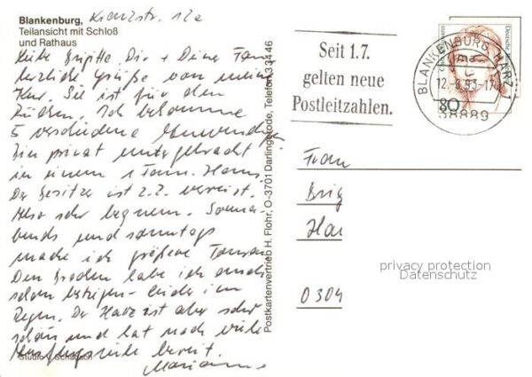 Blankenburg Harz Fliegeraufnahme mit Schloss und Rathaus – Bild 2