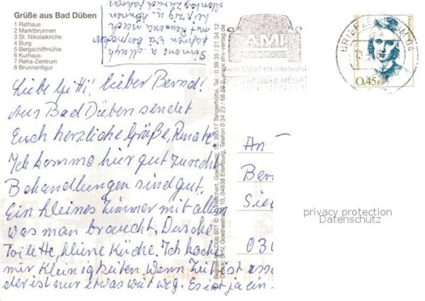 Bad Dueben Rathaus Marktbrunnen St Nikolaikirche B – Bild 2