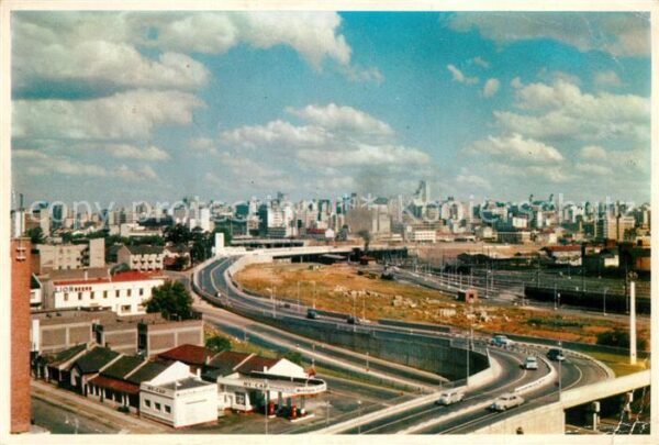 Johannesburg Gauteng City skyline and the Queen Elizabeth Br