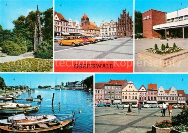 Greifswald Rubenowdenkmal PdF HOG Boddenhus Hafen