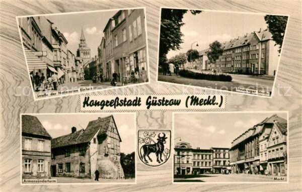 Guestrow Mecklenburg Vorpommern Strasse der Nationalen Einheit Neukruge