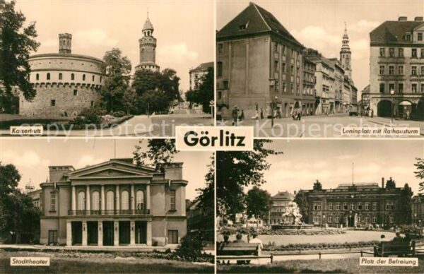 Goerlitz Sachsen Kaisertrutz Stadttheater Leninplatz mit