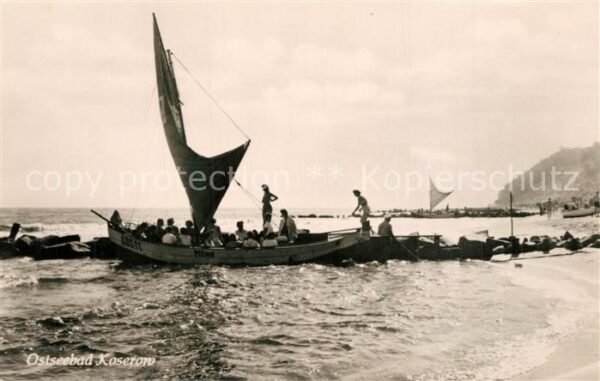 Koserow Ostseebad Usedom Segelboot Strand