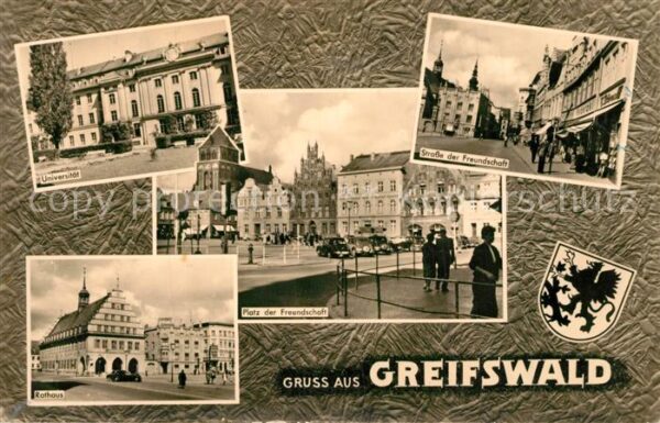 Greifswald Universität Rathaus Platz der Freundsch