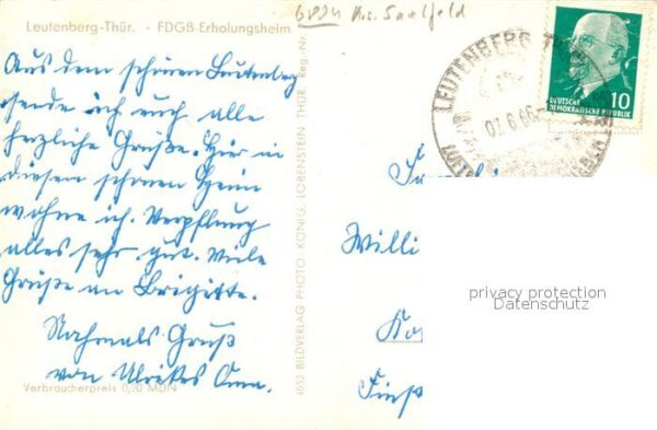 Leutenberg Thueringen FDGB Erholungsheim – Bild 2