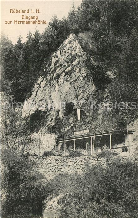 Ruebeland Harz Eingang zur Hermannshöhle