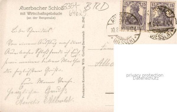 Auerbach Bergstrasse Auerbacher Schloss mit Wirtschaftsgebäu – Bild 2