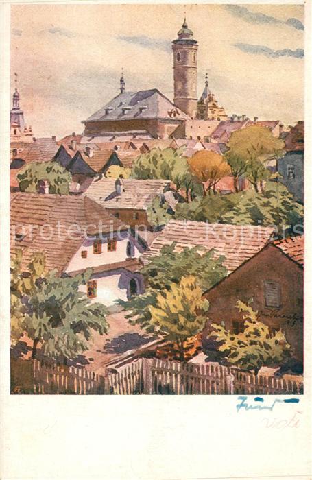 Domazlice Dekansky kostel J. Paroubek Künstlerkar