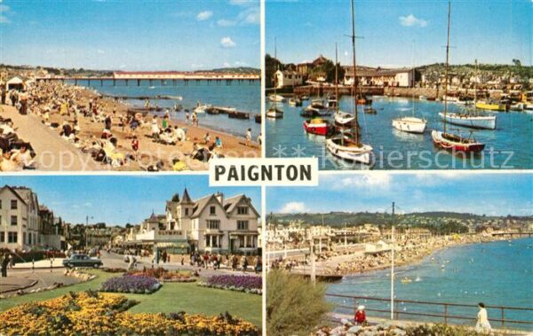 Paignton Beach Promenade Harbour Sea Front Garde