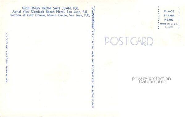 San Juan Puerto Rico Aerial view of Condado Beach Hotel Golf – Bild 2