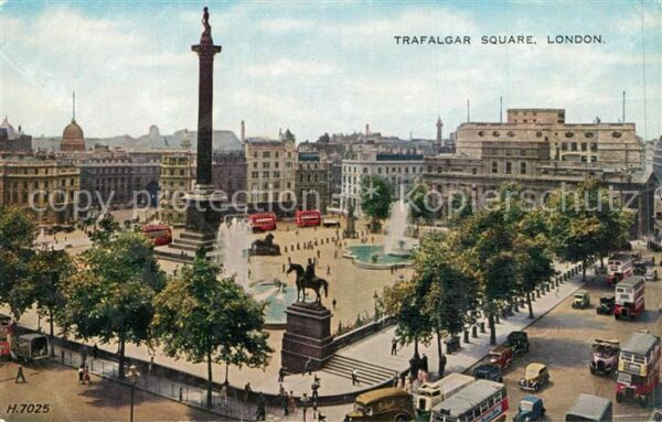 London Trafalgar Square Monument Nelson Column