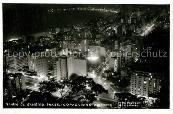 Rio de Janeiro Copacabana a noite