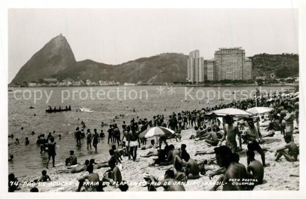 Rio de Janeiro Pao de Acucar e Praia de Flamengo