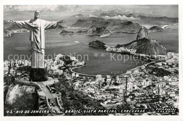 Rio de Janeiro Vista parcial Corcovado Christusstatue