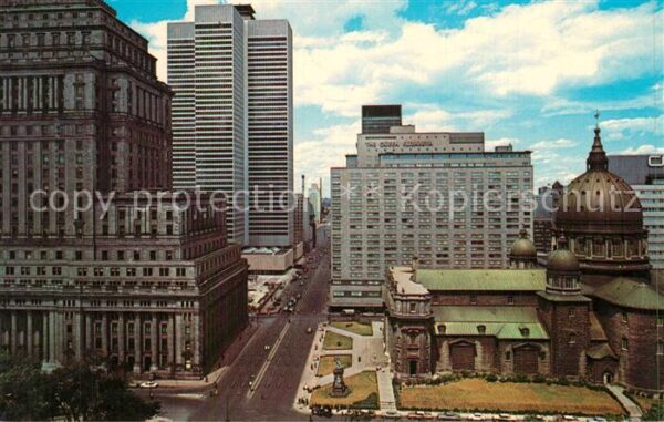 Montreal Quebec Dorchester Street looking East