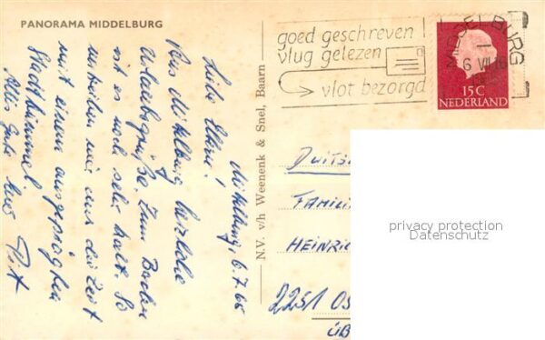 Middelburg Zeeland Zentrum Altstadt Kirche Fliegeraufnahme – Bild 2