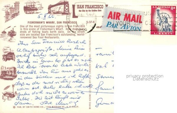 San Francisco California Fisherman's Wharf fishing boats harbour – Bild 2