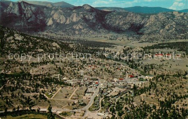 Estes Park View of the village from aerial tramway