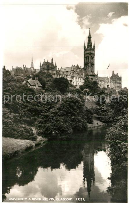 Glasgow University and River Kelvin