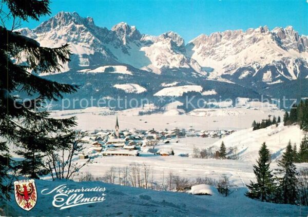 Ellmau Tirol Panorama Wintersportplatz am Wilden Kai