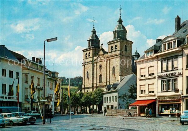 Malmedy Wallonie Place Albert Ier et la Cathedrale