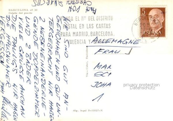 Barcelona Cataluna Detalle del puerto vista aérea – Bild 2