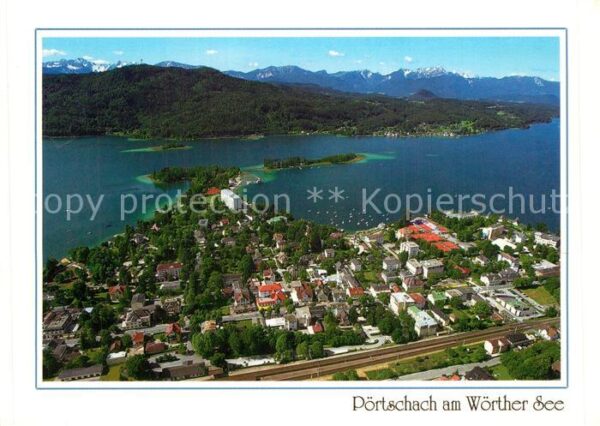 Poertschach Woerthersee Fliegeraufnahme