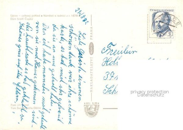 Upice Celkovy pohled Namesti s radnici Dum br – Bild 2