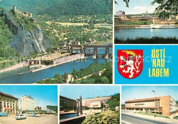 Usti nad Labem Hrad Strekov Pohled pres Labe Interhote
