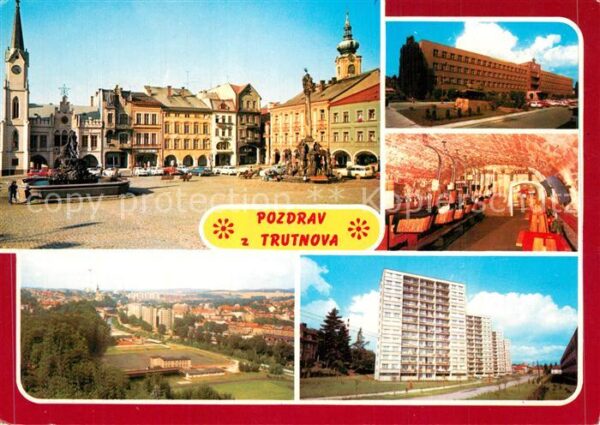 Trutnov Rathausplatz Innenstadt Gebäude Siedlun