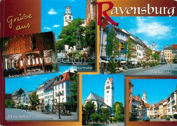 Ravensburg Wuerttemberg Rathaus Saal Blaserturm Marienplatz Bac