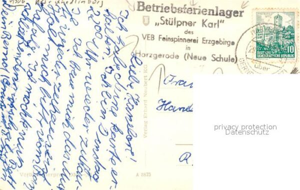 Harzgerode Blick zur Kirche Ferienheim Park Fontän – Bild 2