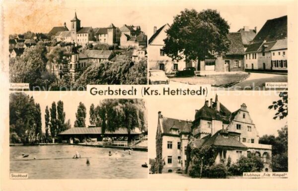 Gerbstedt Teilansicht Klosterplatz Stadtbad Freib