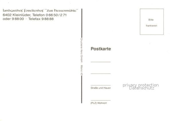 Kleinlueder Landgasthof Forellenhof Zur Hessenmühle – Bild 2
