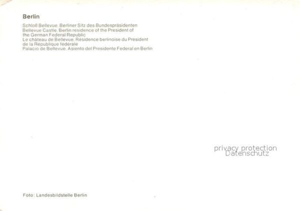 Berlin Schloss Bellevue Berliner Sitz des Bund – Bild 2