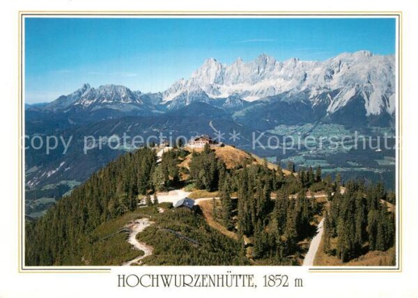 Rohrmoos Schladming Hochwurzenhütte mit Dachsteingebirge Ra